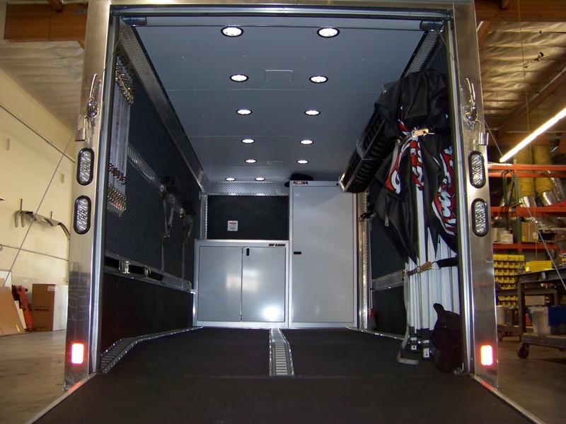 The ultimate race hauler interior. 